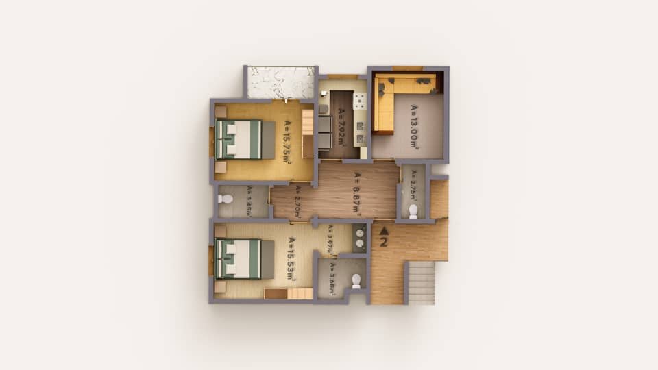 مخطط الدور رقم 15